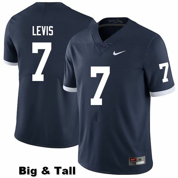 NCAA Nike Men's Penn State Nittany Lions Will Levis #7 College Football Authentic Throwback Big & Tall Navy Stitched Jersey DEG7098PU